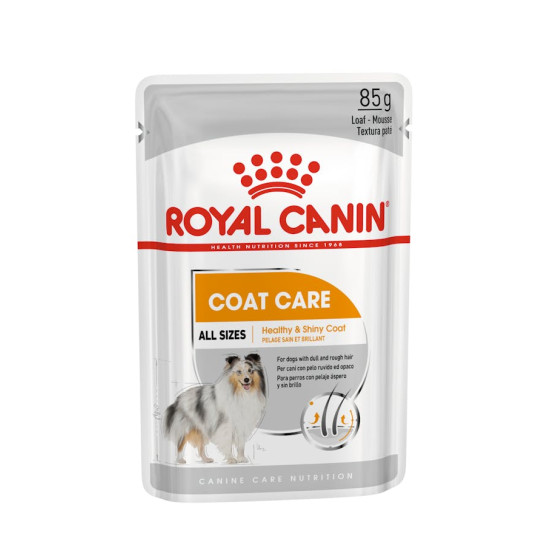 Royal Canin Coat Care All Sizes Hrană Umedă Pate pentru Câini, 85 g